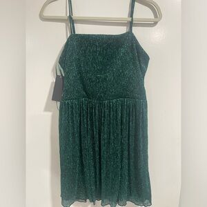 City triangles green sparkle dress